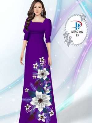 Vải Áo Dài Hoa In 3D AD MTAD362 46